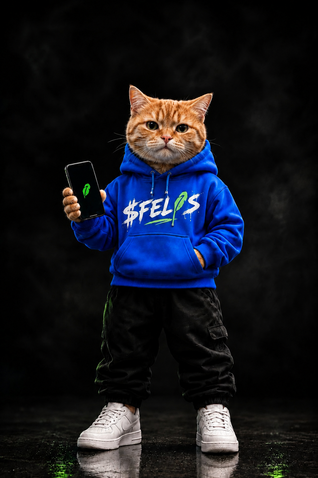 Felis Catus mascot — Suited up. $FELIS drip.